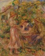 Three Figures in Landscape Pierre Auguste Renoir